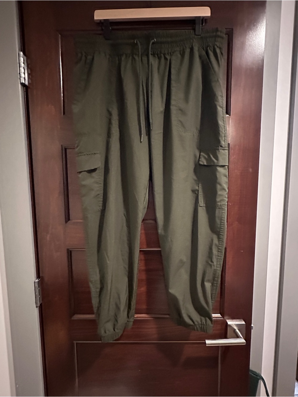 Olive Green Women’s StretchTech Cargo Jogger Pants